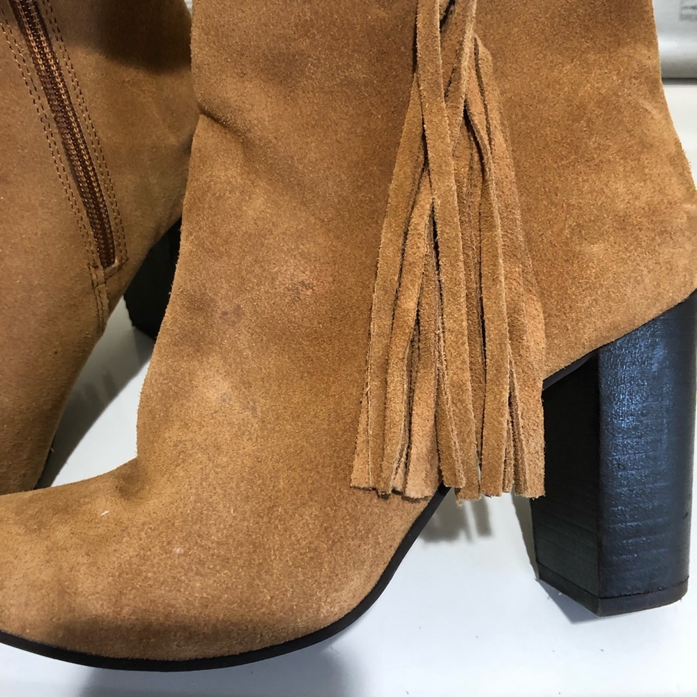 ASOS Park Lane Fringe Suede Boots 8.5 - Picture 6 of 11